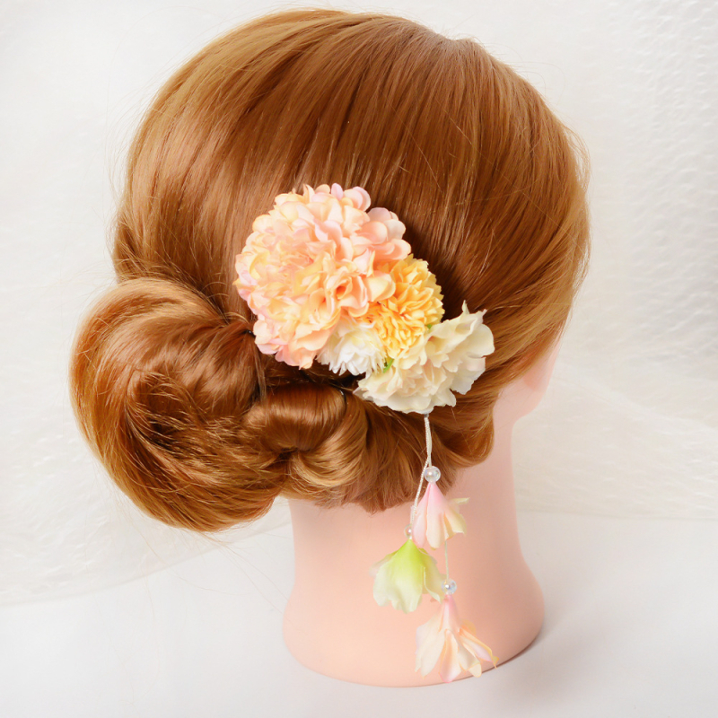 Dodatak za kosu, ručno izrađeni platneni ukras s resicama, japansko-korejski stil vjetra, cvjetni dizajn, individualno pakiranje
