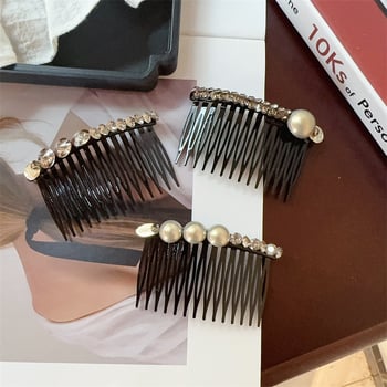 Vintage klips za kosu s kristalima, ručna izrada, geometrijski dizajn