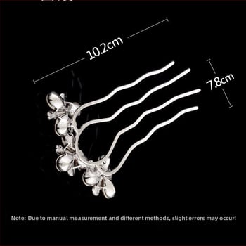 Agrafă de păr din aliaj pentru femei, cu finisaj diamant, toamna 2022