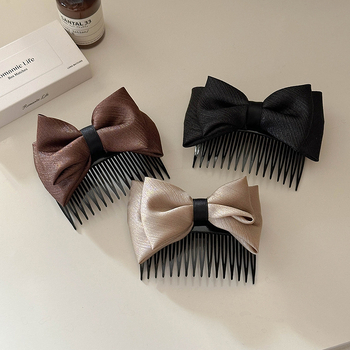 Аксесоар за коса - пеперуден възел, корейски стил, пластмаса/смола, модел QN-5218, марка Princess Qing