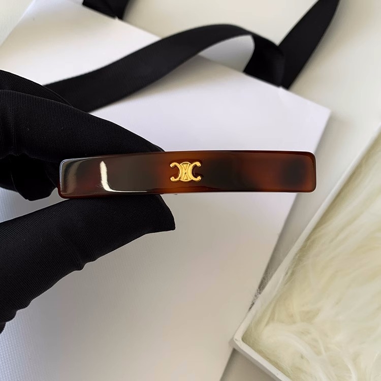 Kuka za kosu s ovalnim leopard printom i motivom Arc de Triomphe, francuski stil, ručna izrada, opružni klips, legura