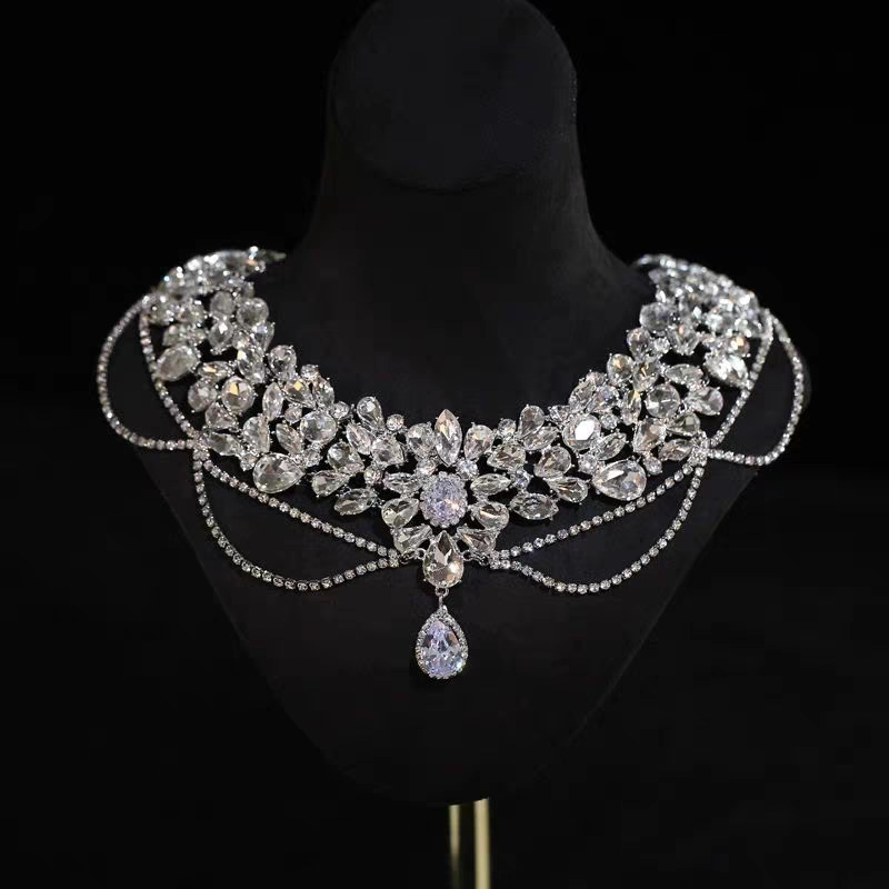 Set Coroană de mireasă, stil minimalist coreean, lucrat manual, din aliaj, Yiwu, Vară 2025