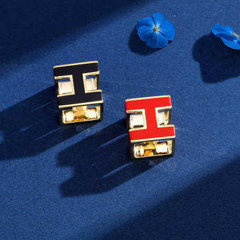 Închizătoare pentru eșarfă din oțel inoxidabil — stil simplu, femei, formă geometrică, electroplacare, Lan Brand Jewelry