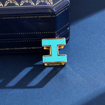 Închizătoare pentru eșarfă din oțel inoxidabil — stil simplu, femei, formă geometrică, electroplacare, Lan Brand Jewelry