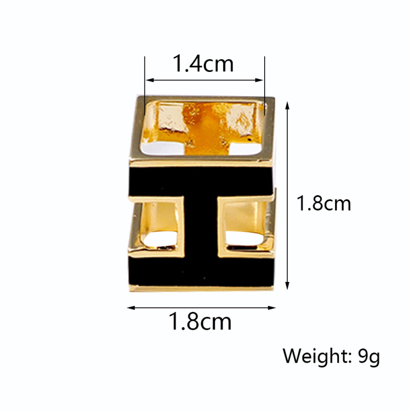 Închizătoare pentru eșarfă din oțel inoxidabil — stil simplu, femei, formă geometrică, electroplacare, Lan Brand Jewelry