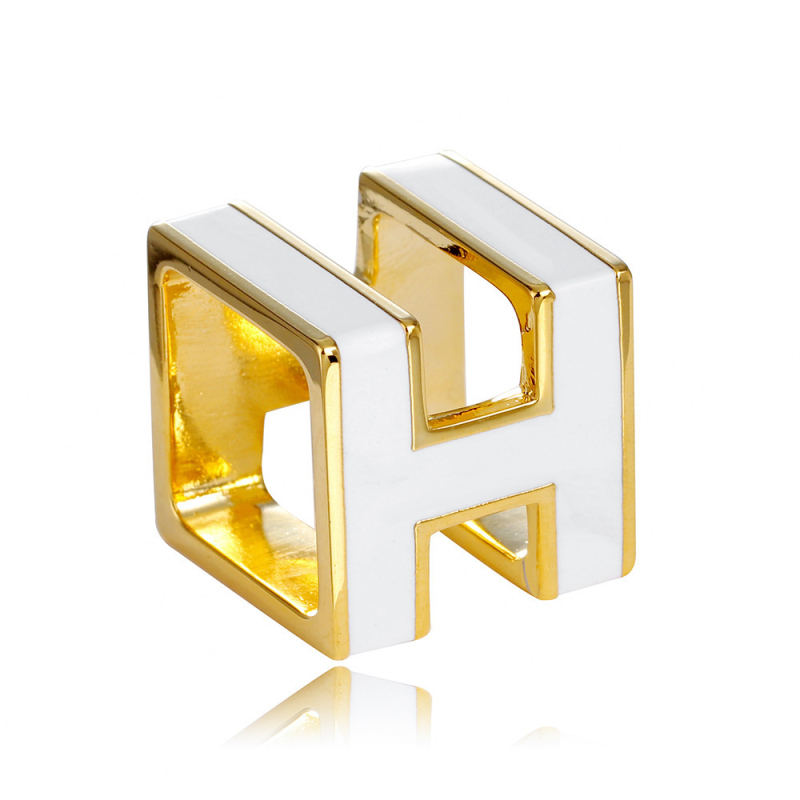 Închizătoare pentru eșarfă din oțel inoxidabil — stil simplu, femei, formă geometrică, electroplacare, Lan Brand Jewelry