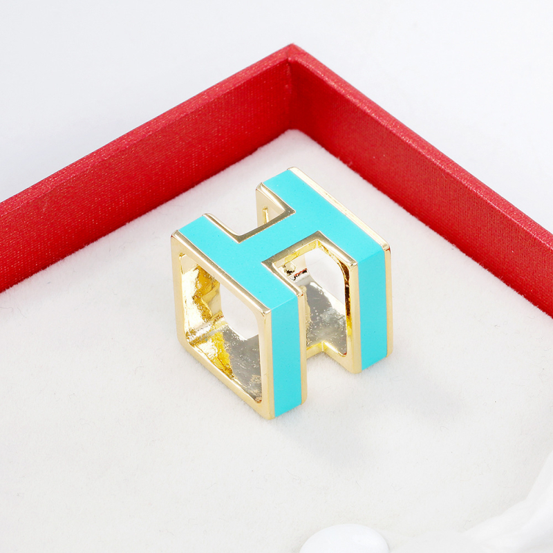 Închizătoare pentru eșarfă din oțel inoxidabil — stil simplu, femei, formă geometrică, electroplacare, Lan Brand Jewelry