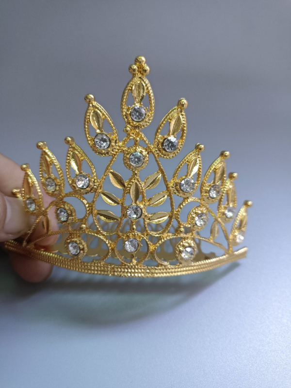 Coroană pentru cap în stil thailandez, pentru spectacole, din aliaj, placare electrolitică, cristale: altele