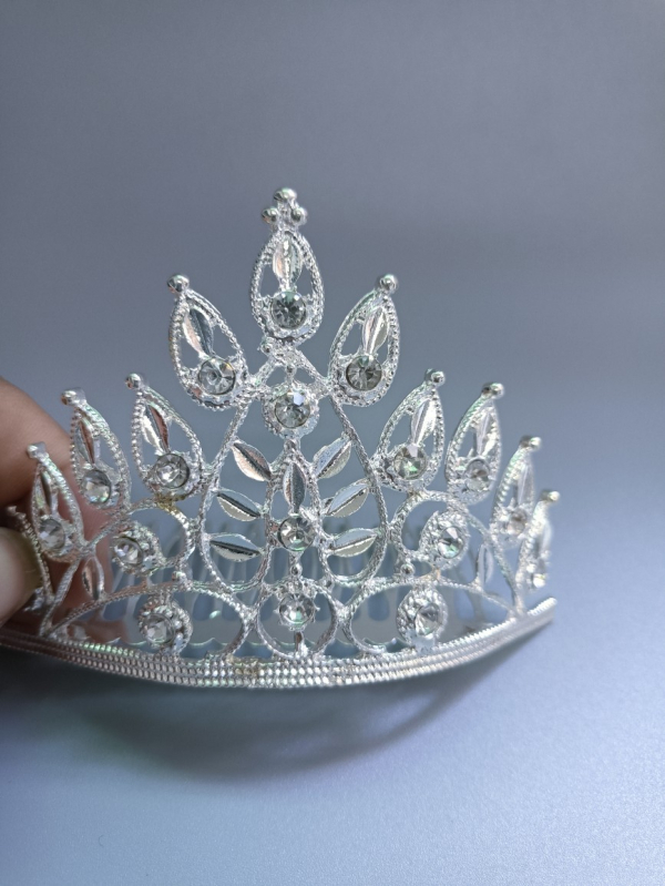 Coroană pentru cap în stil thailandez, pentru spectacole, din aliaj, placare electrolitică, cristale: altele