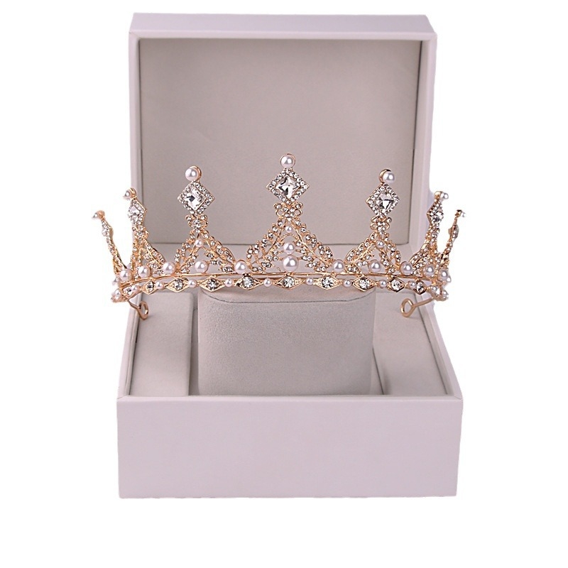 Vjenčana tiara | metalna osnova, elektroplatiniranje, nježan ženski stil, kristali
