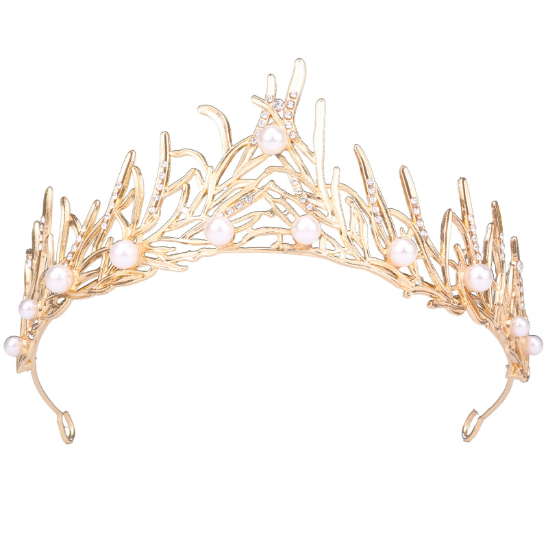 Krona za glavu – moda, unisex; Materijal: legura; Kristali: rhinestone; Obrada: elektroplakiranje; Oblik: kruna