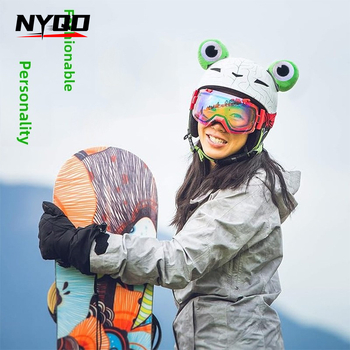 Шлем аксесоари Nyqd – жабешки очи, плюш материал, модел 08013, подходящ за всички сезони