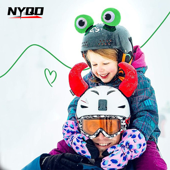 Шлем аксесоари Nyqd – жабешки очи, плюш материал, модел 08013, подходящ за всички сезони