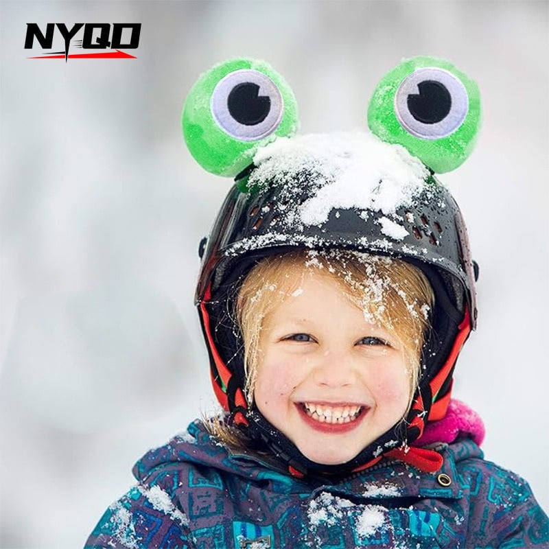 Шлем аксесоари Nyqd – жабешки очи, плюш материал, модел 08013, подходящ за всички сезони