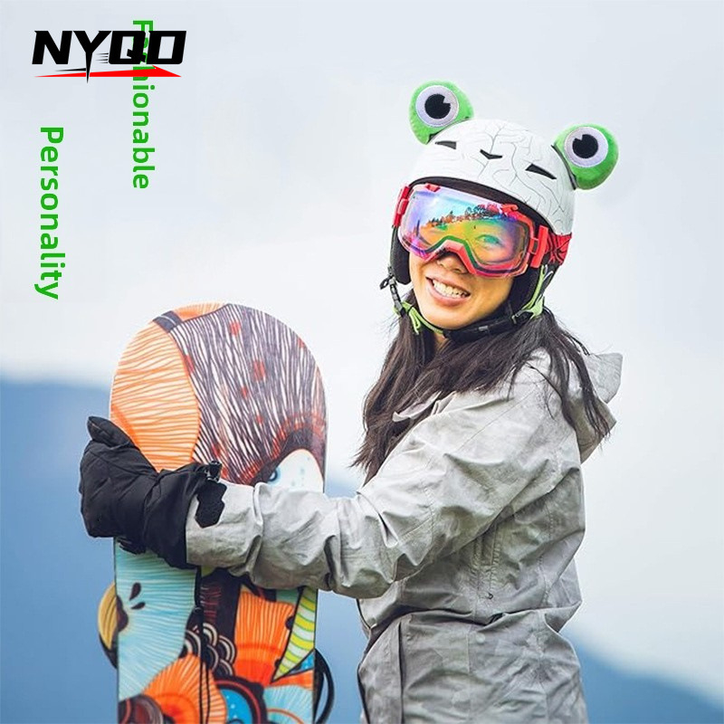 Шлем аксесоари Nyqd – жабешки очи, плюш материал, модел 08013, подходящ за всички сезони