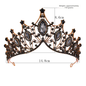 Pulmakroon barokse retro stiiliga, ametisti kristallidega, sulamist elektroplaadiga kaetud, kohandatav