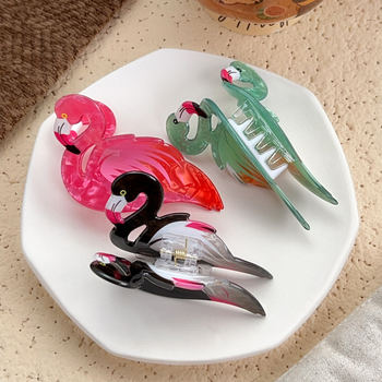 Berphiya Akril Flamingó Hajcsat – Kézzel Készített, Hajat Tartó Hajdísz Nőknek, Tavasz 2024