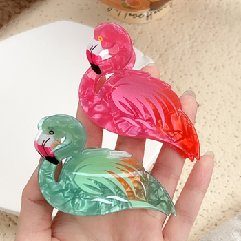 Berphiya Akril Flamingó Hajcsat – Kézzel Készített, Hajat Tartó Hajdísz Nőknek, Tavasz 2024