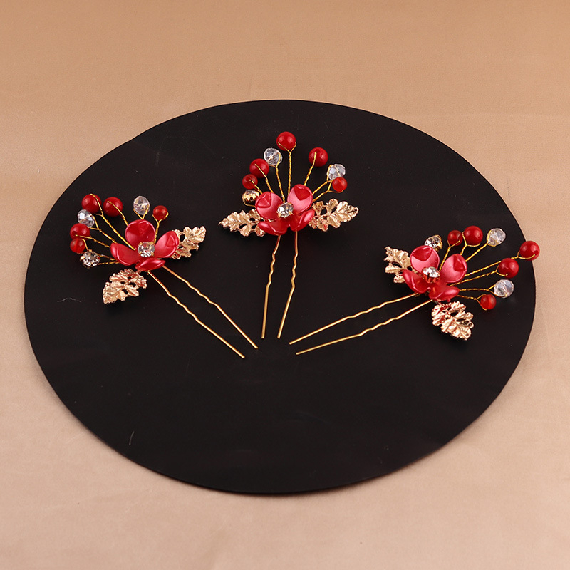 Koreai stílusú gyöngyös hajdísz, modell TS-303, önálló csomagolás