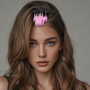 Juukse stiilimise kamm – universaalne, geomeetriline kuju, plastik/resiin, stantsimine