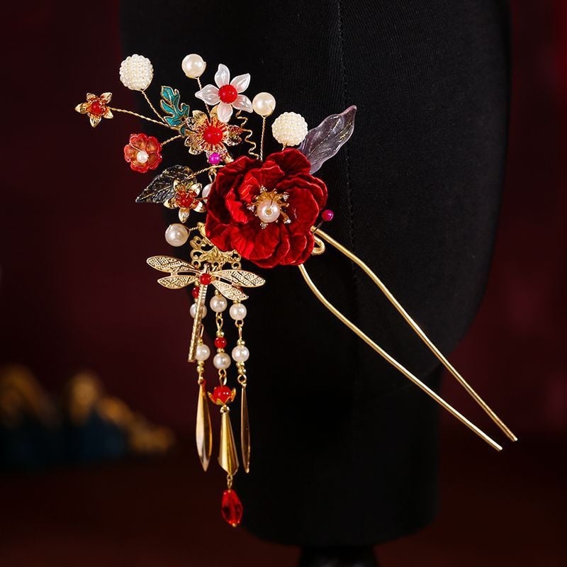 Щифтове за коса, сплав, мотив растения и цветя, за деца, оригинален дизайн