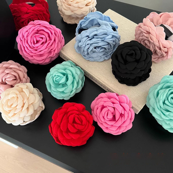 Női hajcsipesz Shark Clip, textil anyagból, kézzel készített, koreai stílusú fejfedő