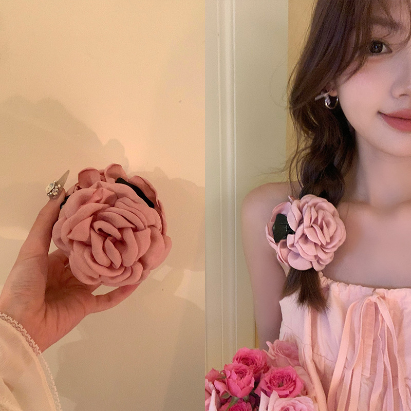 Női hajcsipesz Shark Clip, textil anyagból, kézzel készített, koreai stílusú fejfedő