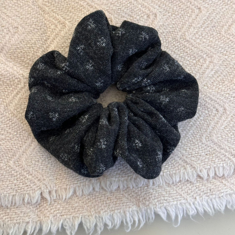 Gumica za kosu u korejskom stilu, mali cvjetni pleteni scrunchie, ručna izrada, visoka elastičnost