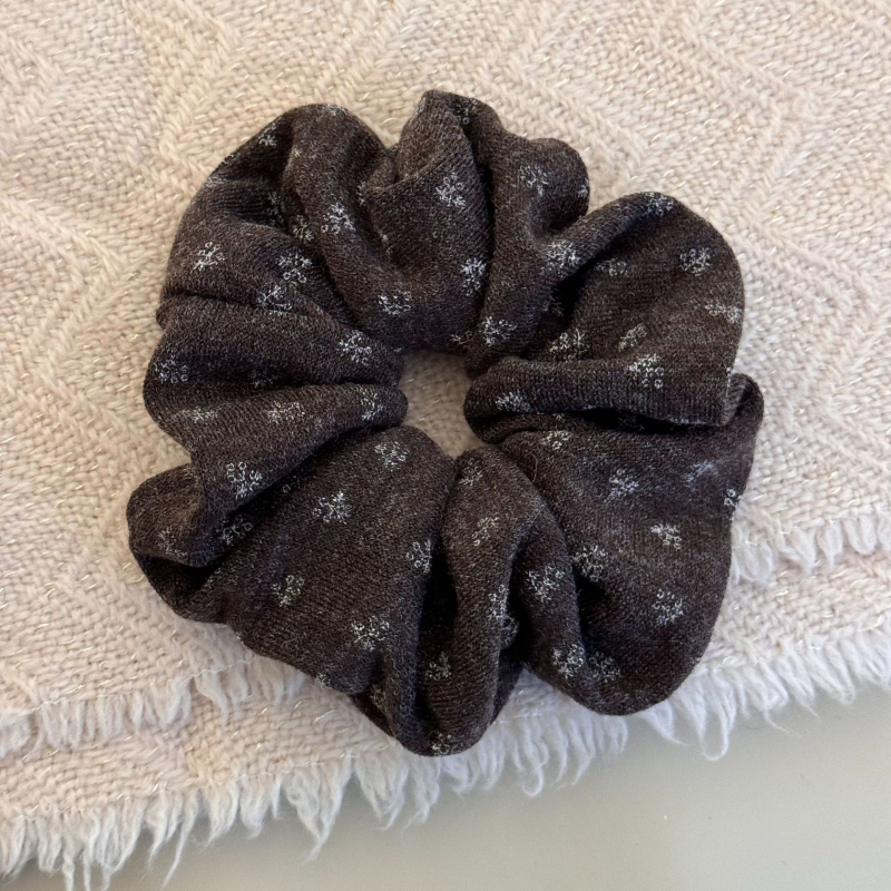 Gumica za kosu u korejskom stilu, mali cvjetni pleteni scrunchie, ručna izrada, visoka elastičnost