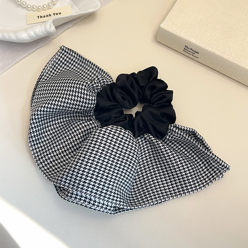 Elastic pentru coadă de cal, din material textil, lucrat manual, toamnă 2024, stil japonez-coreean, proaspăt și dulce.