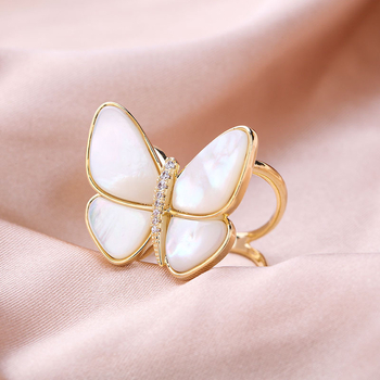 Шалова закопчалка с черупков дизайн във форма на пеперуда, електроплакирана, елегантен аксесоар за жени с изкуствени камъни
