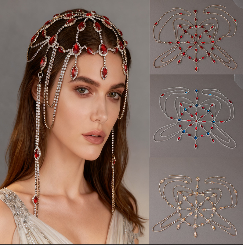 Otsaesises kett teemant-tasseliiga, sulam, käsitöö, Tl009, bränd Tuan Ming