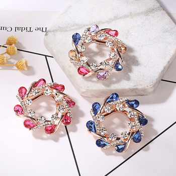 Брошка в корейски стил, алуминиева сплав, електроплатирана, двойна употреба, за жени