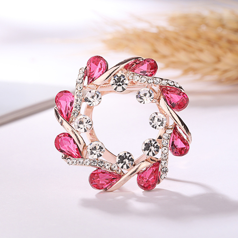 Брошка в корейски стил, алуминиева сплав, електроплатирана, двойна употреба, за жени