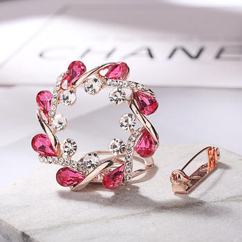 Сплавна брошка в корейски стил, електроплакиране, двойна употреба, за жени