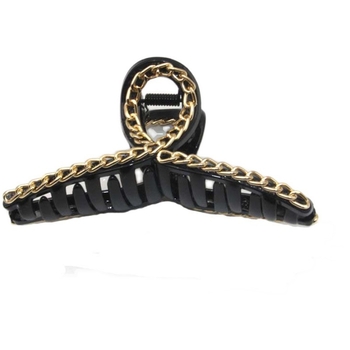 Clip de păr cu lanț – design geometric mare, plastic/rășină, accesorii pentru coafare