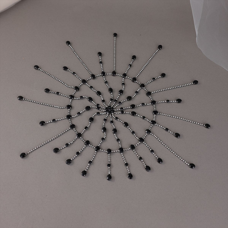 Egzotična verižica za kosu s resicama, za pozornicu, zimska 2024 kolekcija