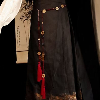 Centură metalică pentru Hanfu, stil național, unisex, personalizabilă, lansare iarna 2025
