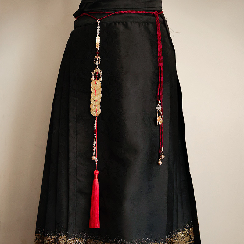 Centură metalică pentru Hanfu, stil național, unisex, personalizabilă, lansare iarna 2025