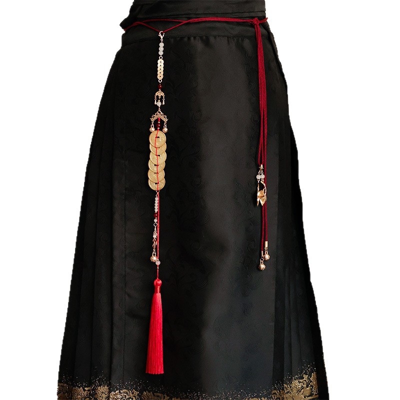 Centură metalică pentru Hanfu, stil național, unisex, personalizabilă, lansare iarna 2025