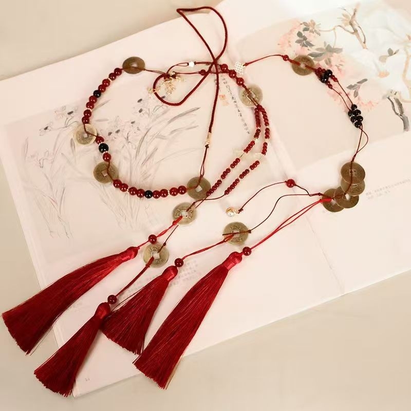 Centură metalică pentru Hanfu, stil național, unisex, personalizabilă, lansare iarna 2025
