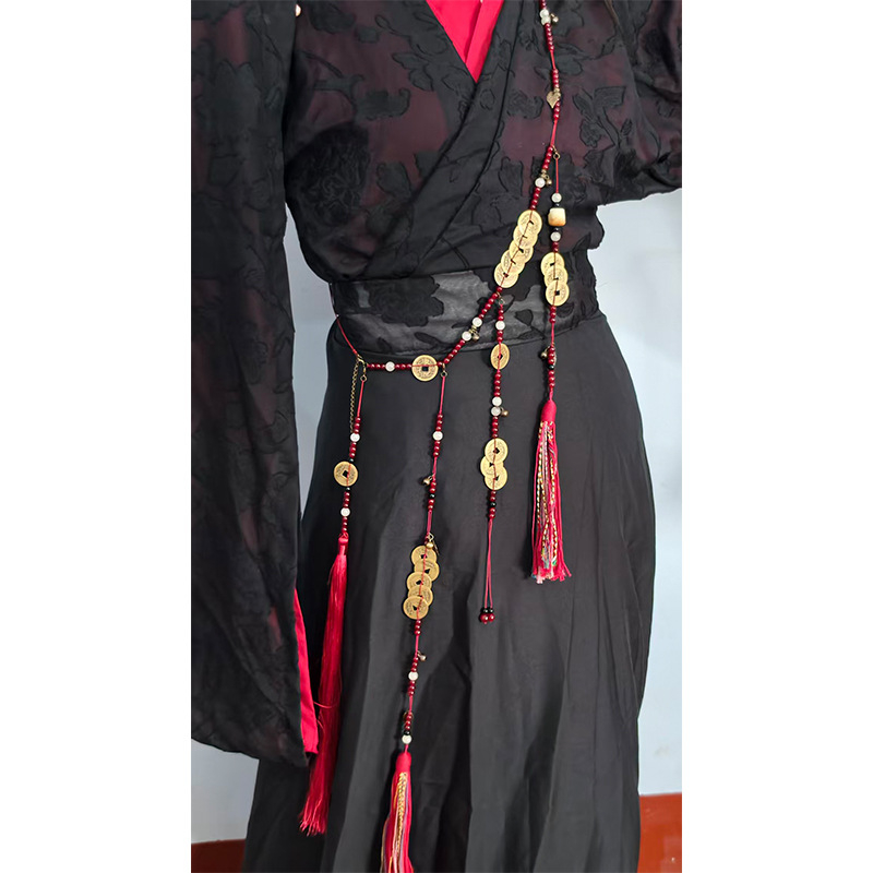 Centură metalică pentru Hanfu, stil național, unisex, personalizabilă, lansare iarna 2025