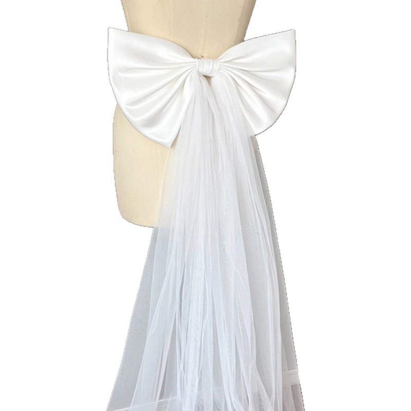 Accesorii pentru rochie de seară: detaliu spate din tul cu plasă, nasture cu funda, fir, cod 256111, primăvara 2025, versatil