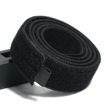 Taktički unutarnji pojas s Velcro zatvaračem, unisex, podesiv, širina 2-4 cm, tkanom kopčom, ručno pleteni završetak