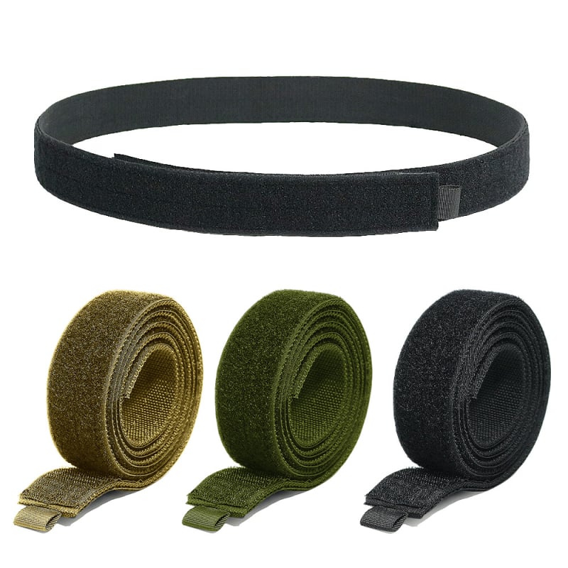Taktički unutarnji pojas s Velcro zatvaračem, unisex, podesiv, širina 2-4 cm, tkanom kopčom, ručno pleteni završetak