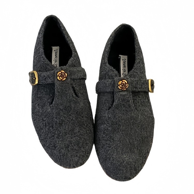 Mary Jane plätud PU ülemisega, ümmarguse ninaga, sügava avaga, madal konts