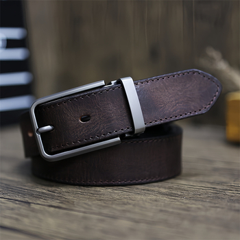 Nadrágszíj bőrből, első réteg marhahőrből, övcsat ötvözetből, csattal zárható, retro, antik, Hongkong-i hatás, francia retró stílus