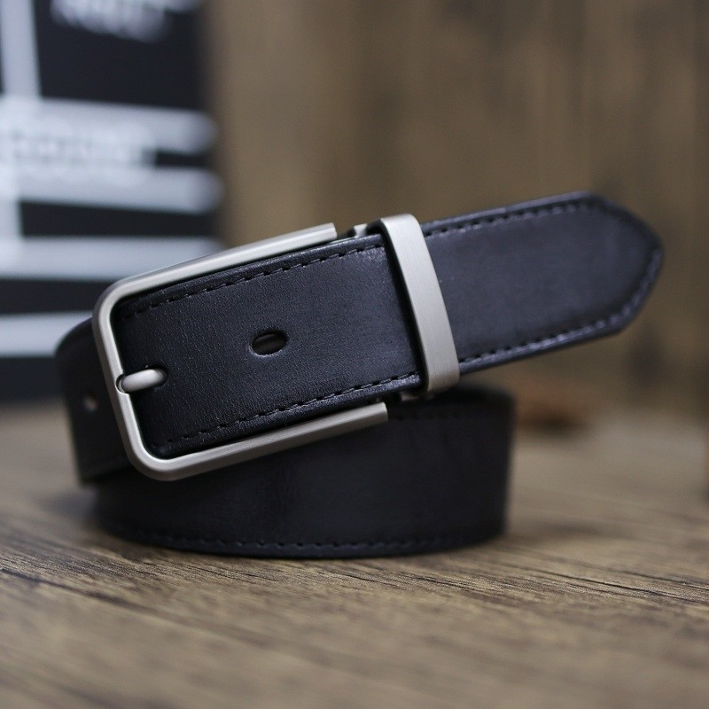 Nadrágszíj bőrből, első réteg marhahőrből, övcsat ötvözetből, csattal zárható, retro, antik, Hongkong-i hatás, francia retró stílus