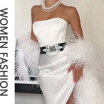 Női ruha széles övvel és virágos csattal, műbőr anyagú, csat ötvözet, snap-zárás, >4 cm szélesség, elektroplating felület