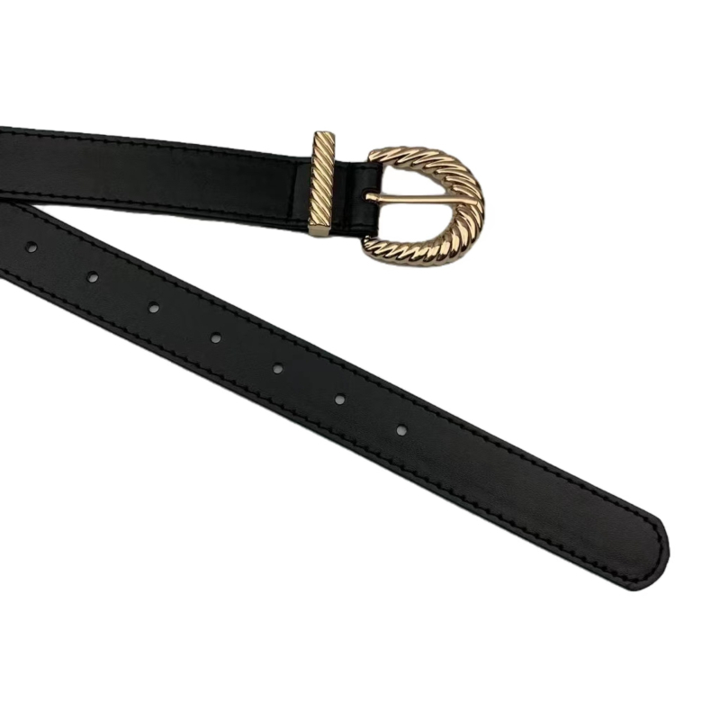 Unisex retro pojas s kružnom kopčom na pin, PU koža, kopča od legure